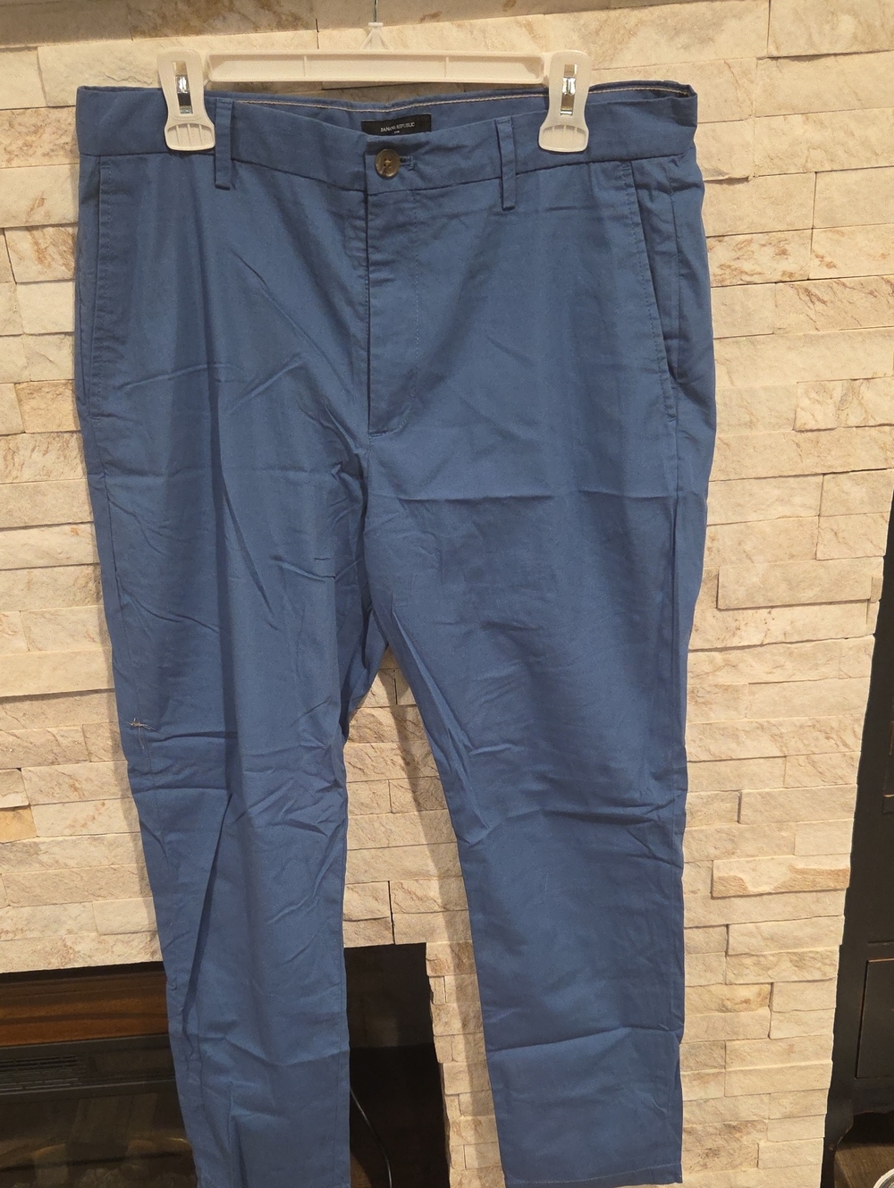 Banana Republic Slate Blue Slim Chinos